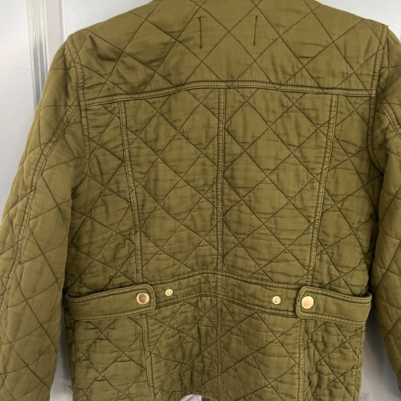J Crew | Quilted Downtown FIeld Jacket Green | Womens | Size M - Picture 3 of 11